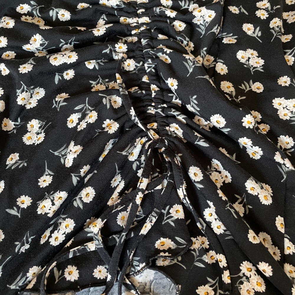 Shein Dress, One Shoulder, Drawstring Ruched - Picture 2 of 3